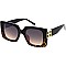 Pack of 12 Square Sunglasses with Gold Detail Temples