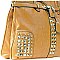 Rhinestone Studded Padlock Tote