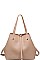 LUXURY JOSEPHINE FAUX LEATHER 2IN1 SATCHEL BAG JY-16814ML