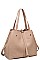 LUXURY JOSEPHINE FAUX LEATHER 2IN1 SATCHEL BAG JY-16814ML