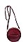 LUXURIOUS CROC VEGAN LEATHER ROUND CROSSBODY BAG JY16887-UE