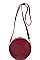 LUXURIOUS CROC VEGAN LEATHER ROUND CROSSBODY BAG JY16887-UE