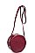 LUXURIOUS CROC VEGAN LEATHER ROUND CROSSBODY BAG JY16887-UE