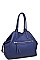 STYLISH FAUX LEATHER CAMDEN CHANGING TOTE BAG WITH LONG STRAP JY-16927ML