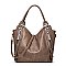 Dual Side Zippered Pocket Shoulder / Hobo Bag