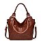 Dual Side Zippered Pocket Shoulder / Hobo Bag