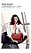 High Quality Metal Accent Patent Satchel