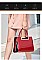 High Quality Metal Accent Patent Satchel