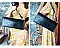 Long Crocodile Skin Cross-Body Shoulder Bag