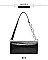 Long Crocodile Skin Cross-Body Shoulder Bag