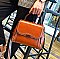 Genuine Leather Top-handle Satchel - Shoulder Bag