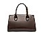 Crocodile Padlock Scarfed Handle Satchel Handbag