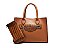 2 in 1 Crocodile Accent Satchel With Wallet