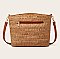 Large Size Dual Compartment Aztec Print Cross-Body