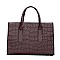 Croc Alligator Brief Satchel Bag
