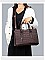Croc Alligator Brief Satchel Bag