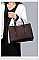Croc Alligator Brief Satchel Bag