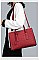 Croc Alligator Brief Satchel Bag