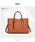 Croc Alligator Brief Satchel Bag