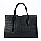Croc Alligator Brief Satchel Bag