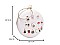 Charming 3D Accented Ring Handle Round Frame Satchel-Clutch