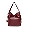 2 IN 1 Stylish Smooth Convertible Shoulder Backpack