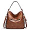 Front Zippered Pocket Shoulder / Hobo Bag