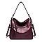 Front Zippered Pocket Shoulder / Hobo Bag