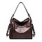 Front Zippered Pocket Shoulder / Hobo Bag