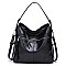 Front Zippered Pocket Shoulder / Hobo Bag