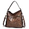 Front Zippered Pocket Shoulder / Hobo Bag