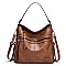 Front Zippered Pocket Shoulder / Hobo Bag