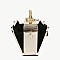 3D CHARM ACCENTED Design Metal Frame Satchel