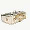 3D CHARM ACCENTED Design Metal Frame Satchel