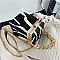 ANIMAL PRINT BOXY CROSS BODY BAG