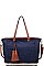 STYLISH SANTORINI TASSELLED DENIM TOTE BAG JY17308