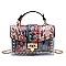 2 IN 1 Trendy Multi Graffiti Box Satchel