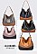 4 IN 1 STYLISH SMOOTH HOBO CROSSBODY CLUTCH WALLET SET