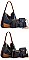 4 IN 1 STYLISH SMOOTH HOBO CROSSBODY CLUTCH WALLET SET