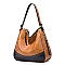 4 IN 1 STYLISH SMOOTH HOBO CROSSBODY CLUTCH WALLET SET