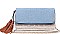 STYLISH DENIM TASSELED LUXURY KAUAI CLUTCH BAG JY17401