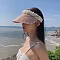 Straw Visors with Pearl Headband
