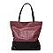 FASHIONABLE TWO TONE EXTRA LONG TOTE BAG