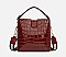 TRENDY CROCODILE PRINT BUCKET SATCHEL