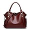 STYLISH SMOOTH LEATHER LONG STRAP CHIC SATCHEL