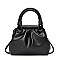 Magnet Closure Soft Cross-Body Satchel