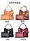 3 IN 1 SMOOTH PUSH LOCK SATCHEL WALLET SET