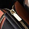 METAL HANDLE FANCYSATCHEL SHOULDER BOSTON BAG