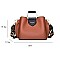 METAL HANDLE FANCYSATCHEL SHOULDER BOSTON BAG