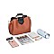 METAL HANDLE FANCYSATCHEL SHOULDER BOSTON BAG